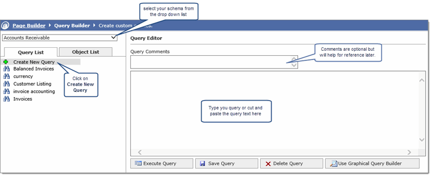 Query editor Query editor